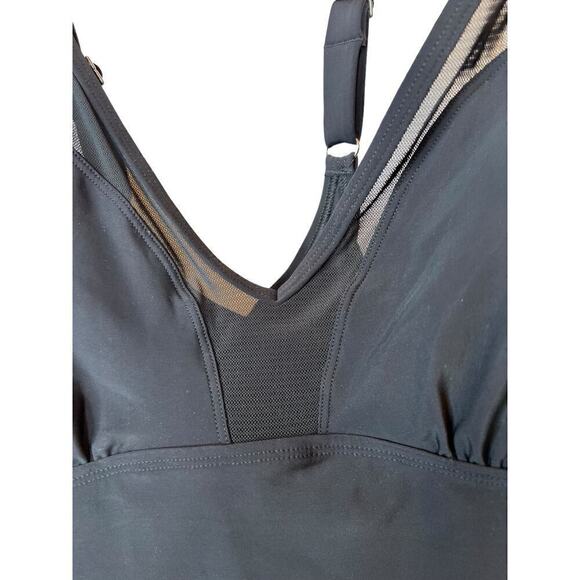 SPEEDO One Piece Bathing Suit Shaping Support in Black Women's Plus Size 24 - Picture 2 of 14